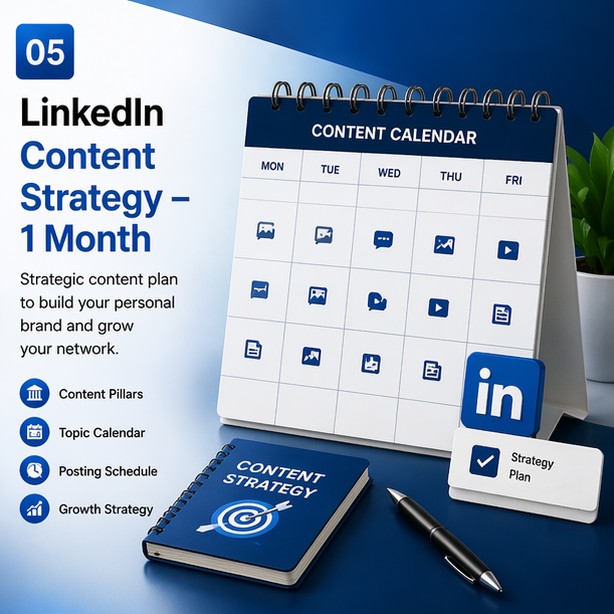 LinkedIn content strategy — 1 month