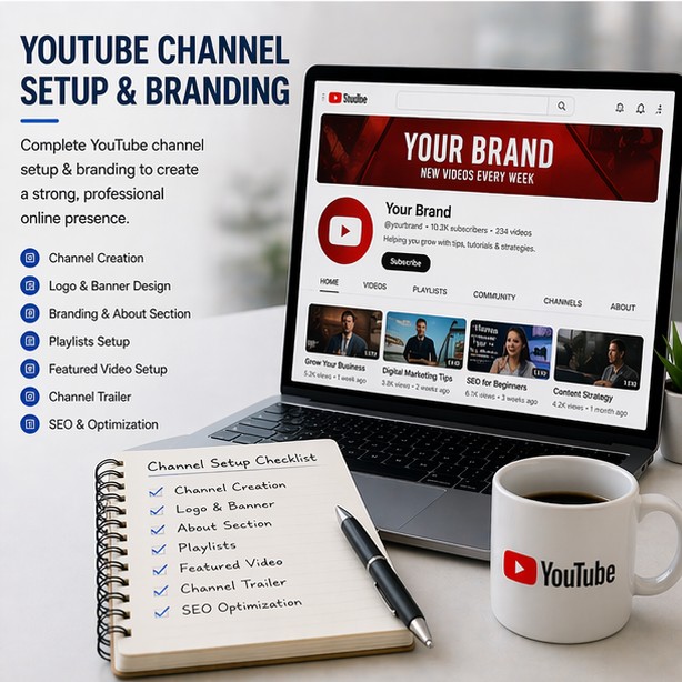 YouTube channel setup & branding